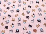 画像6: キャットフェイス　ネコ・猫・顔柄　シーチング生地 (6)