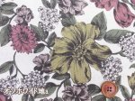 画像2: エレガントシックフラワー　フラワー・花柄　コットンリネンシーチング生地 (2)