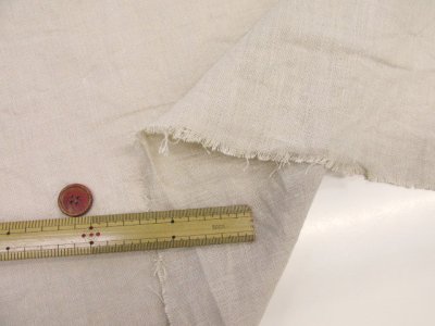画像1: 現品限り!!　天日乾燥　先染めワッシャー加工　無地　リネン生地