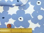 画像7: 北欧風　モダンフラワー　フラワー・花柄　コットンリネンキャンバス生地 (7)