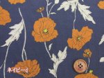 画像5: 細コール天　クラシカルポピーフラワー　花柄　コーデュロイ生地　HOKKOH (5)