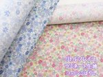 画像1: リトルソレイユ　フラワー・花柄　ブロード生地　ラミネート　つや消し　コットンこばやし (1)