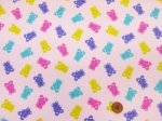 画像6: クマグミ　お菓子・くま柄　オックス生地 ラミネート　つや消し (6)