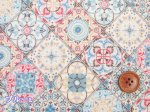 画像2: フレンチダマスク　ダマスク柄　スケア生地　ラミネート　つや消し (2)