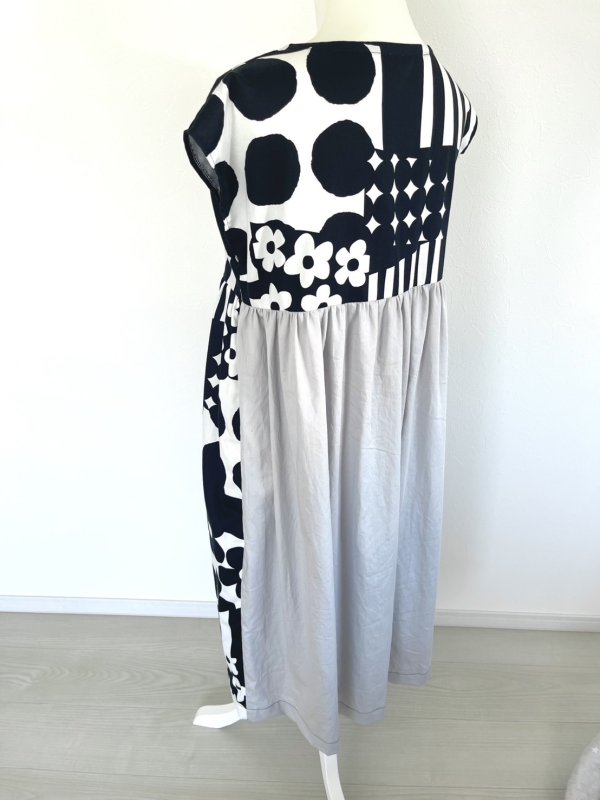 画像6: マルチデザイン 花・ドット柄 エアータンブラー加工 サテン生地 (6)