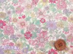 画像2: リトルソレイユ　フラワー・花柄　ブロード生地　ラミネート　つや消し　コットンこばやし (2)