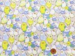 画像3: インコ大集合　インコ　鳥柄　オックス生地 ラミネート　つや消し (3)