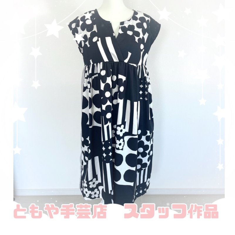 画像5: マルチデザイン 花・ドット柄 エアータンブラー加工 サテン生地 (5)