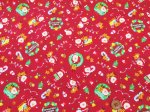 画像6: 仲良しサンタとトナカイ　サンタクロース・クリスマス柄　スケア生地 (6)