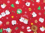 画像5: シマエナガクリスマス　シマエナガ・クリスマス柄　スケア生地 (5)