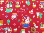 画像5: スノードームサンタ　サンタクロース・クリスマス柄　スケア生地 (5)