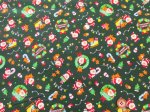画像3: 仲良しサンタとトナカイ　サンタクロース・クリスマス柄　スケア生地 (3)
