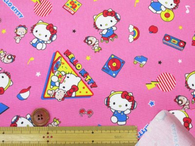 画像2: サンリオ　ハローキティ　ミュージック柄　オックス生地