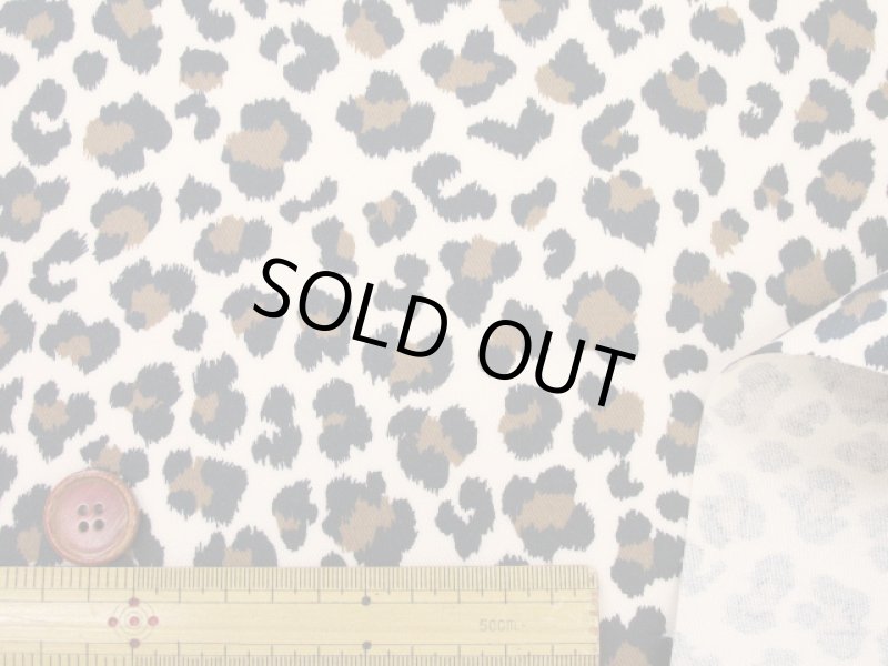 画像4: アニマル　レオパード　ヒョウ柄　セブンベリー　ツイル生地　ラミネート　つや消し (4)