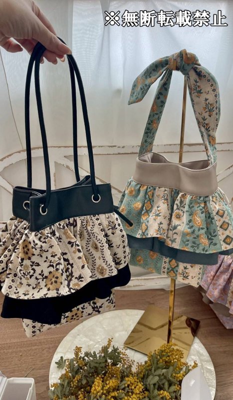 画像13: marucopartsさんのプロデュース Saha by maruco parts サハ バイ まるこパーツ　フラワー・花柄　綿麻シーチング生地 エアータンブラーワッシャー加工 (13)