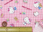 画像7: サンリオ　ハローキティ　ギンガムチェック柄　オックス生地 (7)