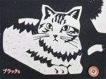 画像2: NekoNoe K from 30 SEWINGPINS ×echino　CATCAT　ネコ・猫・大柄　綿麻キャンバス生地 (2)