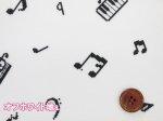 画像2: ドット絵　音符　ピアノ　音楽柄　オックス生地 ラミネート　つや消し (2)