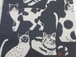 画像6: NekoNoe K from 30 SEWINGPINS ×echino　CATCAT　ネコ・猫・大柄　綿麻キャンバス生地 (6)