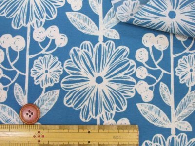 画像3: 撥水加工　プレシャスフラワー　フラワー・花柄　ナイロンタスラン生地