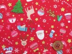 画像5: クリスマスパーティー　サンタクロース・クリスマス柄　スケア生地 (5)