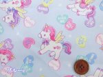 画像8: ゆめかわ　キャンディーポップユニコーン　ユニコーン・ハート柄　オックス生地　コスモテキスタイル (8)