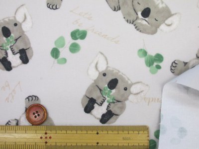 画像2: 可愛いコアラ コアラ・動物柄 オックス生地 ラミネート　つや消し