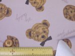 画像7: クマとクッキー くま・チョコチップクッキー・動物柄 オックス生地 ラミネート つや消し (7)