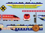 画像5: お気に入りシリーズ　電車と踏切 トレイン 電車柄 オックス生地 (5)