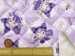 画像4: マイメロディ　クロミ　オックス生地　(パープル)　オックス生地　半針キルト (4)