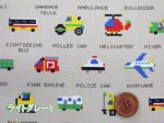 画像2: ドット絵 はたらくくるま 車・乗り物柄　オックス生地 (2)