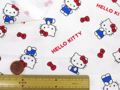画像3: サンリオ ハローキティ ベーシックリボン柄　オックス生地