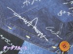 画像5: デニムパッチ英字 英字・デニム柄　オックス生地 (5)
