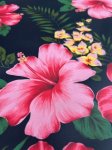 画像3: 訳あり特価!!　ハワイアン　ハイビスカス　【 大柄 】　ラミネート　つや消し (3)