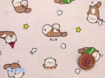 画像8: リトルアニマルワールド　エビ・アザラシ・ラッコ・動物柄 シーチング生地　コスモテキスタイル (8)