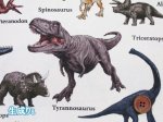 画像2: 恐竜図鑑　ダイナソー・恐竜柄　オックス生地 (2)