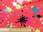 画像16: スプラッシュペイント　ペンキ・インク柄　オックス生地 (16)