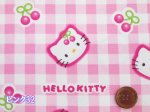 画像2: サンリオ　ハローキティ チェリー・チェック柄 オックス生地 (2)