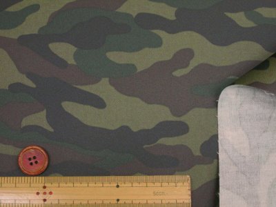 画像1: 迷彩 カモフラージュ 迷彩柄 ツイル生地 ラミネート つや消し