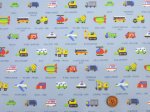 画像6: ドット絵 はたらくくるま 車・乗り物柄　オックス生地　ラミネート　つや消し (6)
