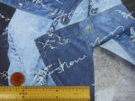 画像4: デニムパッチ英字 英字・デニム柄　オックス生地 ラミネート つや消し (4)