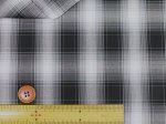 画像7: 先染め 上質 モノトーンチェック・格子柄　先染めブロード生地 (7)