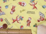 画像4: おさるのジョージ　オックス生地 (イエロー)  半針キルト (4)