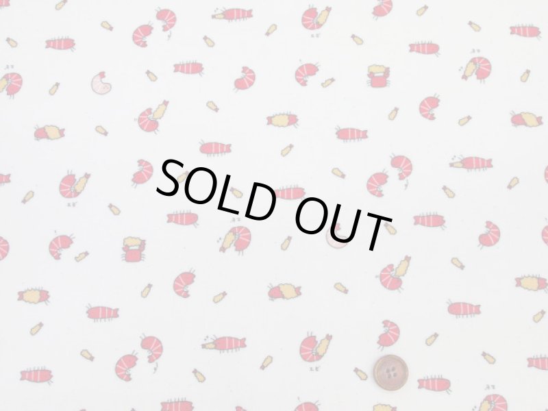 画像3: リトルアニマルワールド　エビ・アザラシ・ラッコ・動物柄 シーチング生地 ラミネート つや消し　コスモテキスタイル (3)