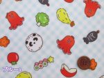 画像2: タコさんウインナー　おべんとう・おかず柄 シーチング生地 ラミネート つや消し　コスモテキスタイル (2)