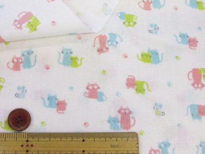 画像1: アニマルシリーズ 動物柄 ダブルガーゼ生地