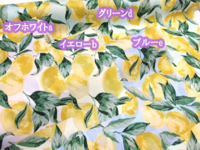 画像3: 撥水加工 シンプルレモン れもん柄　ナイロンオックス生地