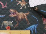 画像7: 恐竜図鑑　ダイナソー・恐竜柄　オックス生地 全針キルト (7)