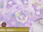 画像4: サンリオ クロミ プリンセス柄　オックス生地 (パープル) ラミネート つや消し (4)