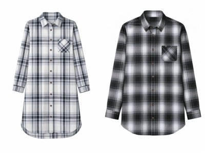 画像3: 先染め 上質 モノトーンチェック・格子柄　先染めブロード生地